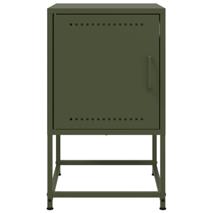 Bedside Cabinet Olive Green 36x39x60.5 cm Steel