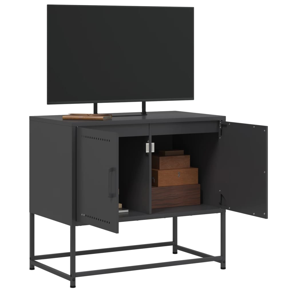 TV Cabinet Black 68.5x39x60.5 cm Steel