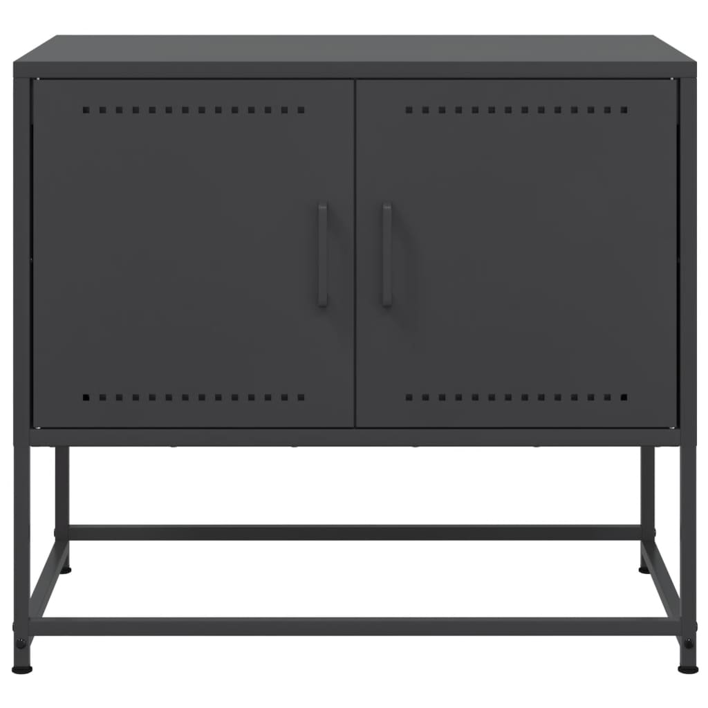 TV Cabinet Black 68.5x39x60.5 cm Steel