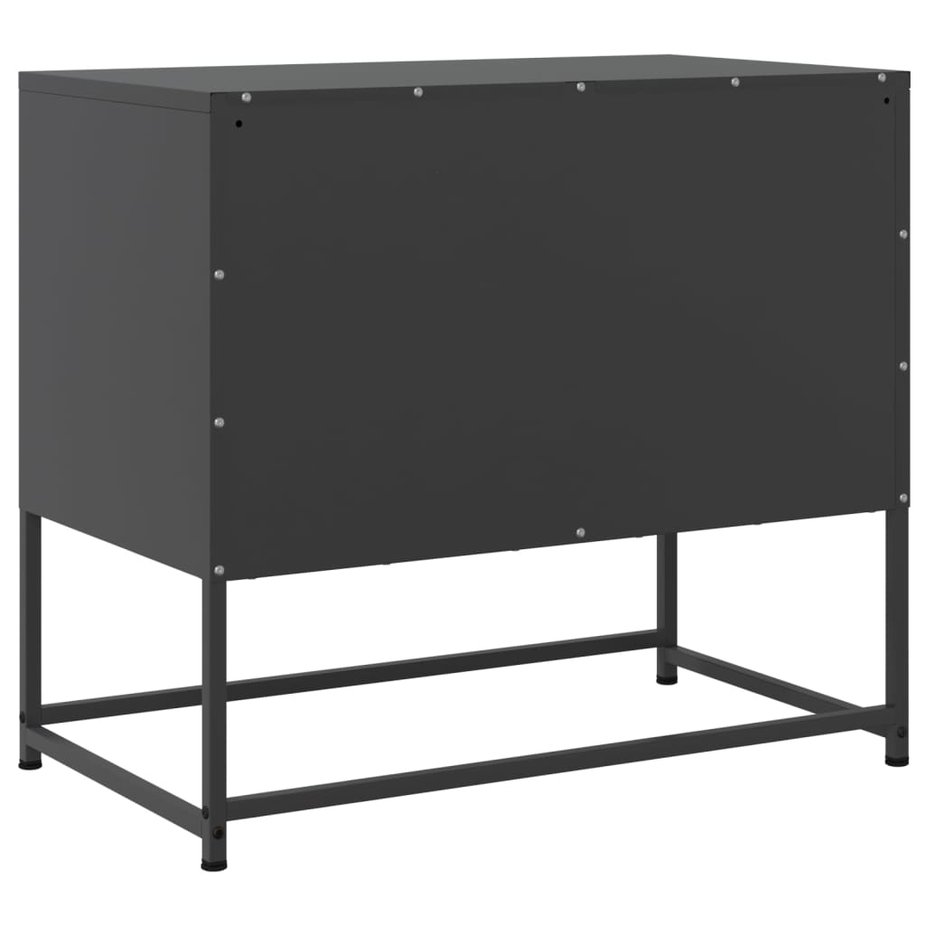 TV Cabinet Black 68.5x39x60.5 cm Steel