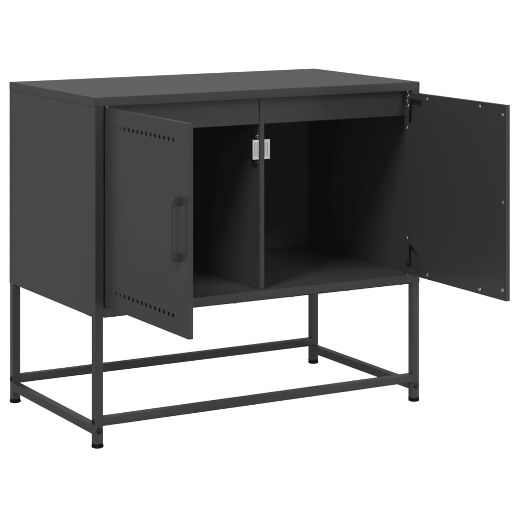 TV Cabinet Black 68.5x39x60.5 cm Steel