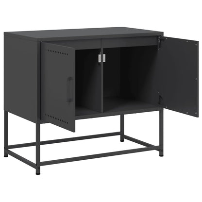 TV Cabinet Black 68.5x39x60.5 cm Steel