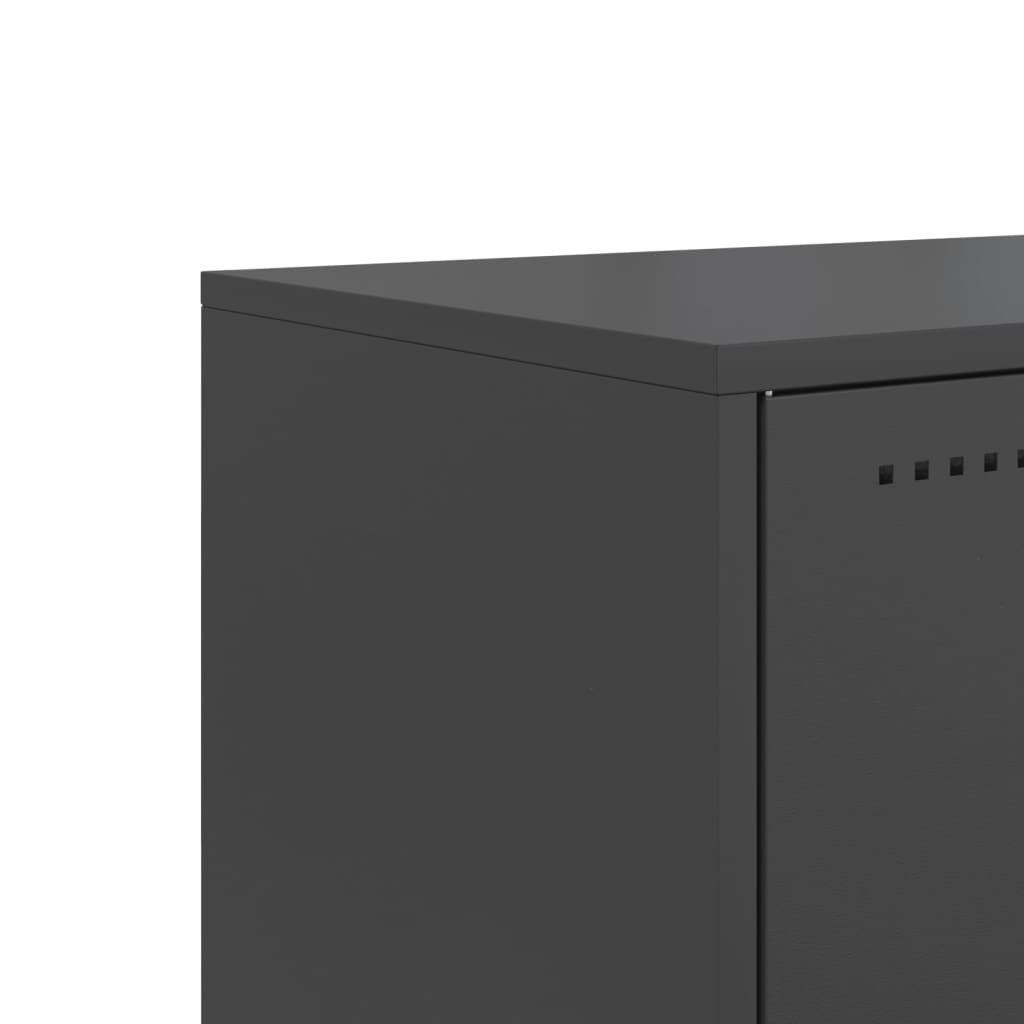 TV Cabinet Black 68.5x39x60.5 cm Steel