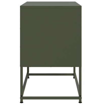 TV Cabinet Olive Green 68.5x39x60.5 cm Steel