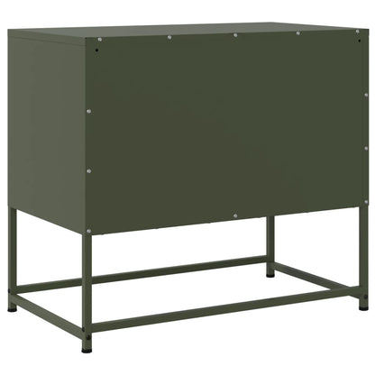 TV Cabinet Olive Green 68.5x39x60.5 cm Steel