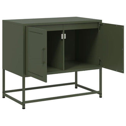 TV Cabinet Olive Green 68.5x39x60.5 cm Steel