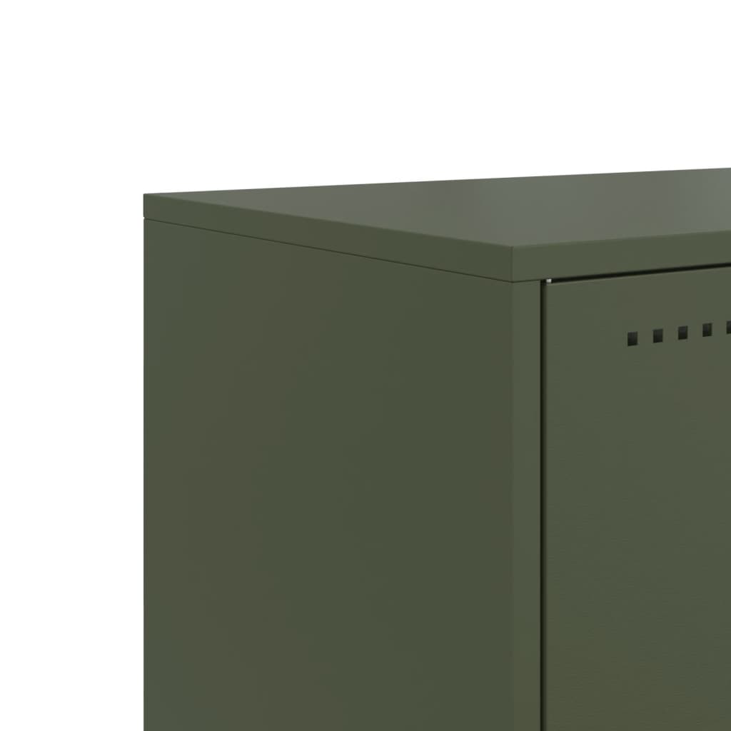 TV Cabinet Olive Green 68.5x39x60.5 cm Steel