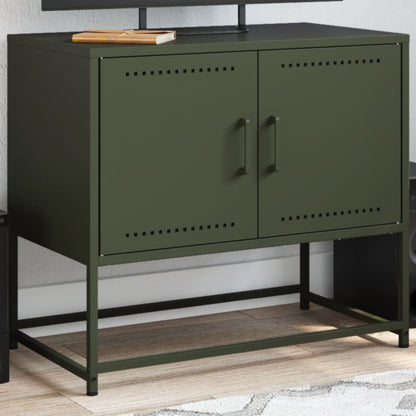 TV Cabinet Olive Green 68.5x39x60.5 cm Steel