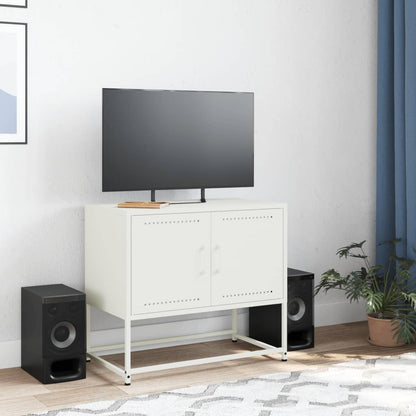 TV Cabinet White 68.5x39x60.5 cm Steel