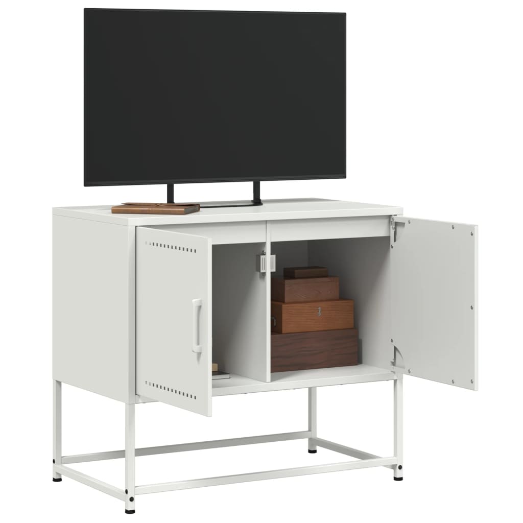 TV Cabinet White 68.5x39x60.5 cm Steel