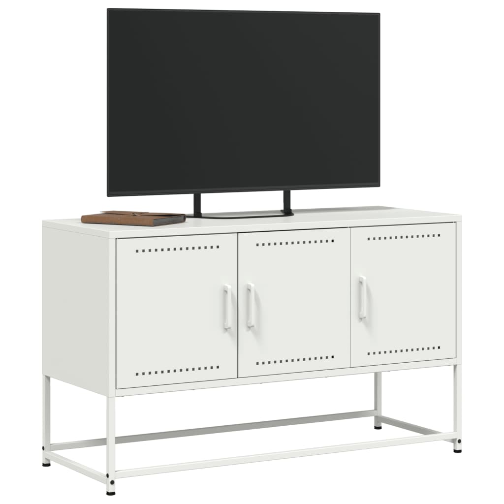 TV Cabinet White 100.5x39x60.5 cm Steel