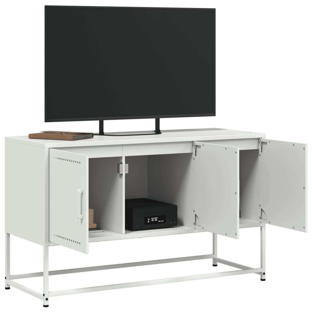 TV Cabinet White 100.5x39x60.5 cm Steel