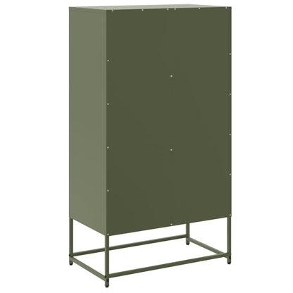 Sideboard Olive Green 68.5x38.5x123.5 cm Steel