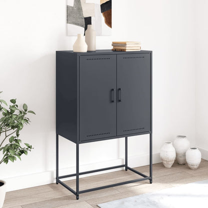 TV Cabinet Black 68x39x60.5 cm Steel