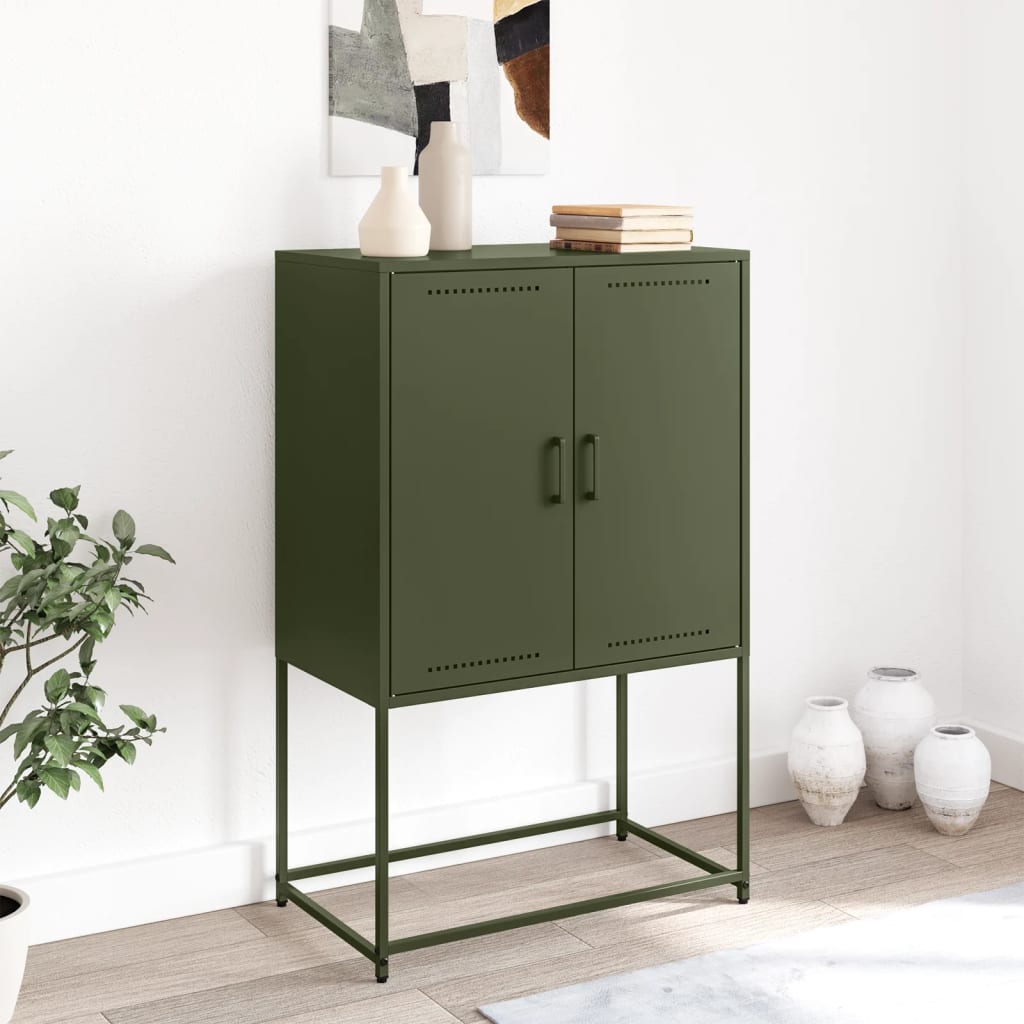 TV Cabinet Olive Green 68x39x60.5 cm Steel