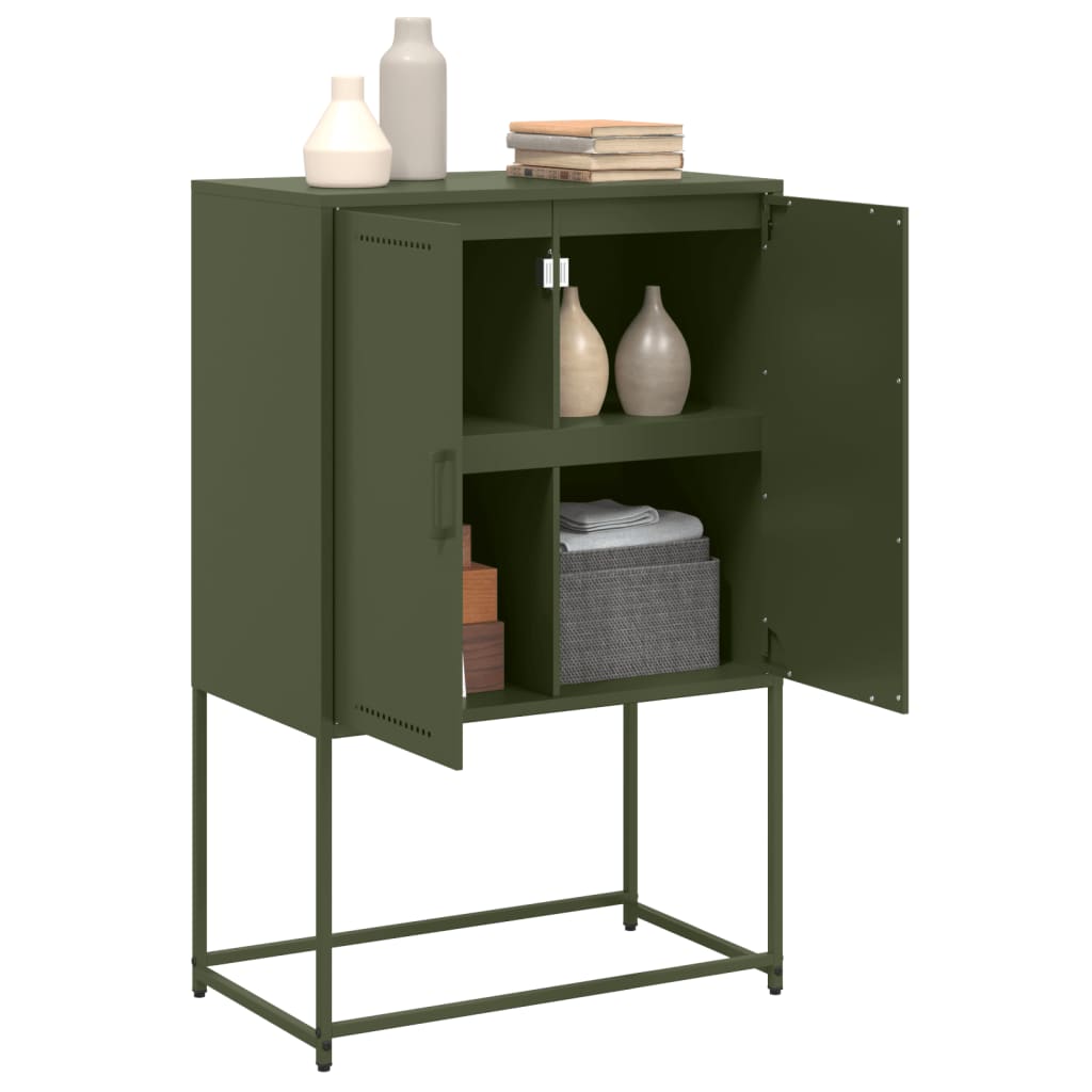 TV Cabinet Olive Green 68x39x60.5 cm Steel