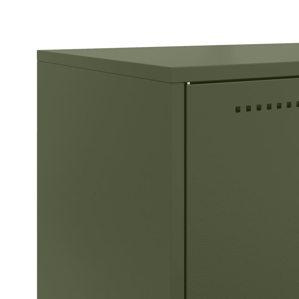 TV Cabinet Olive Green 68x39x60.5 cm Steel