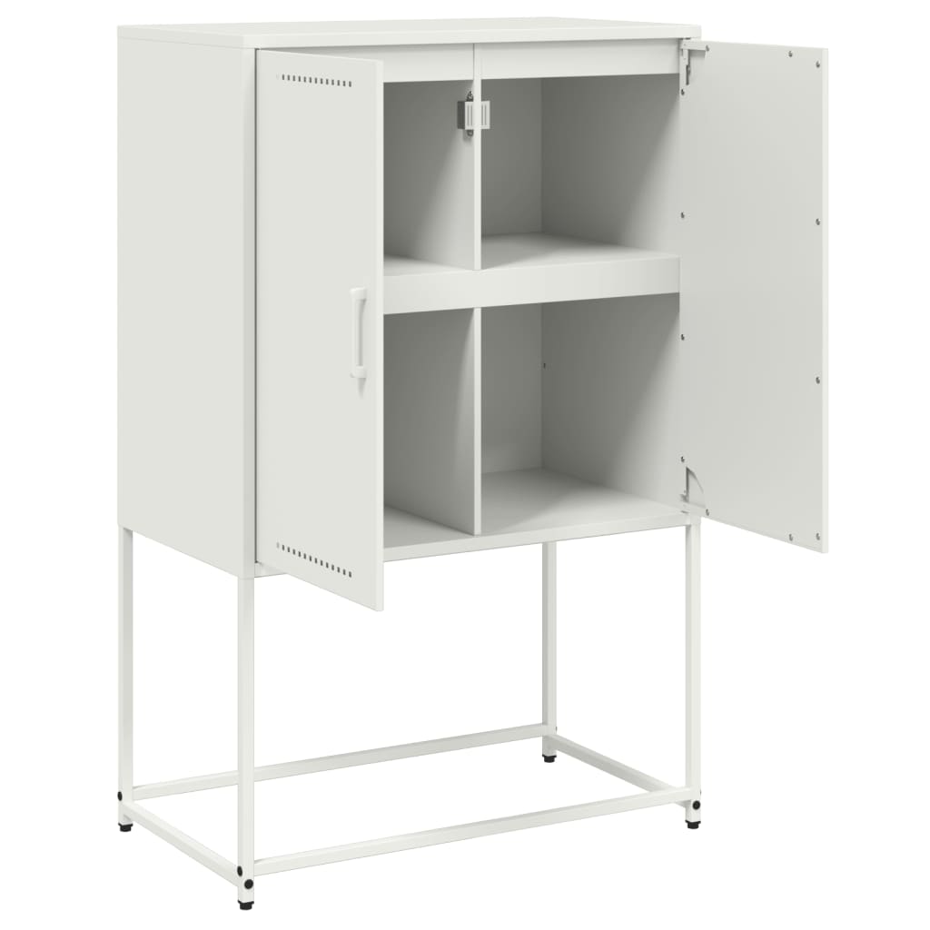 TV Cabinet White 68x39x60.5 cm Steel