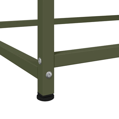 Highboard Olive Green 100.5x39x107 cm Steel