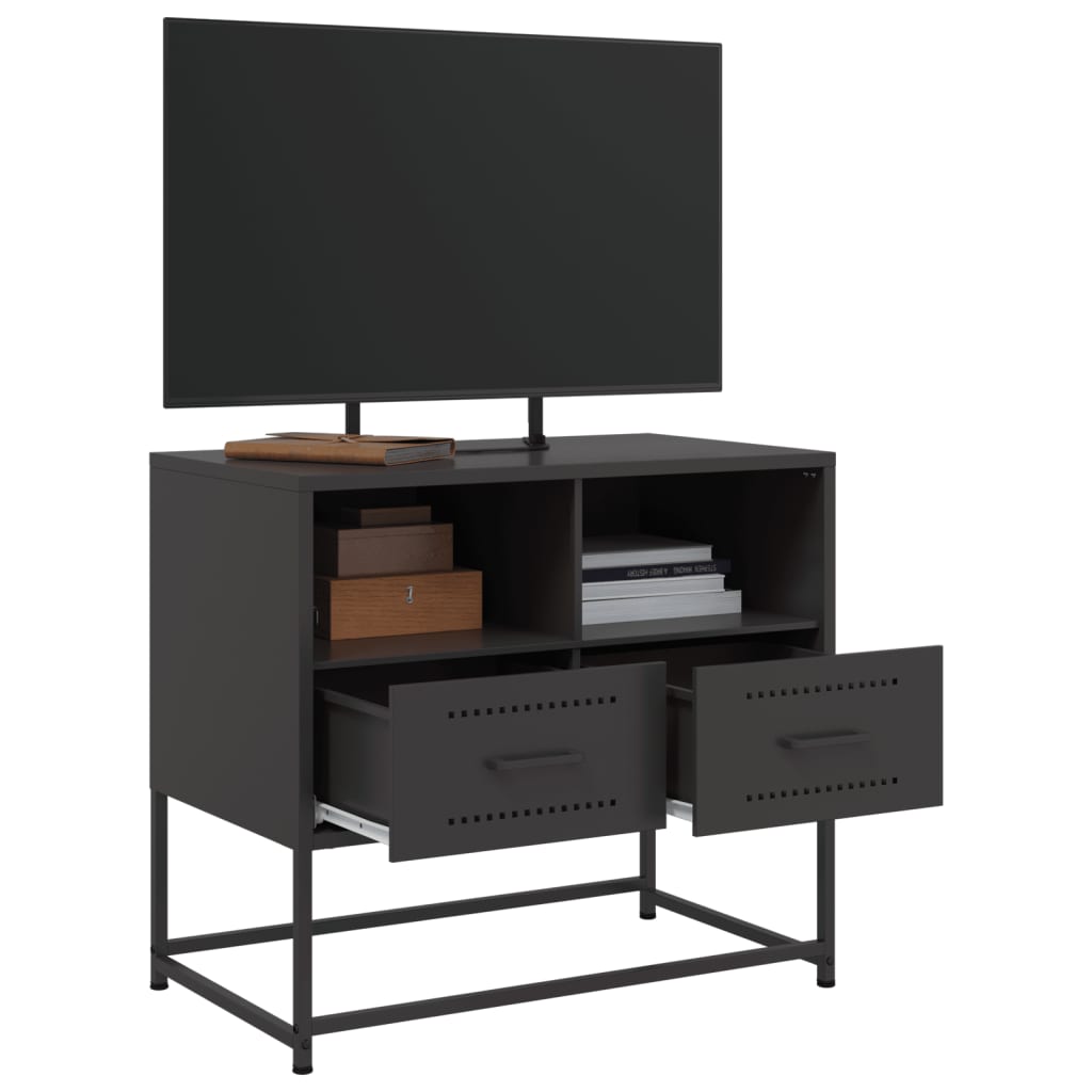 TV Cabinet Black 68x39x60.5 cm Steel