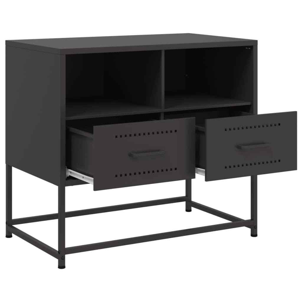 TV Cabinet Black 68x39x60.5 cm Steel