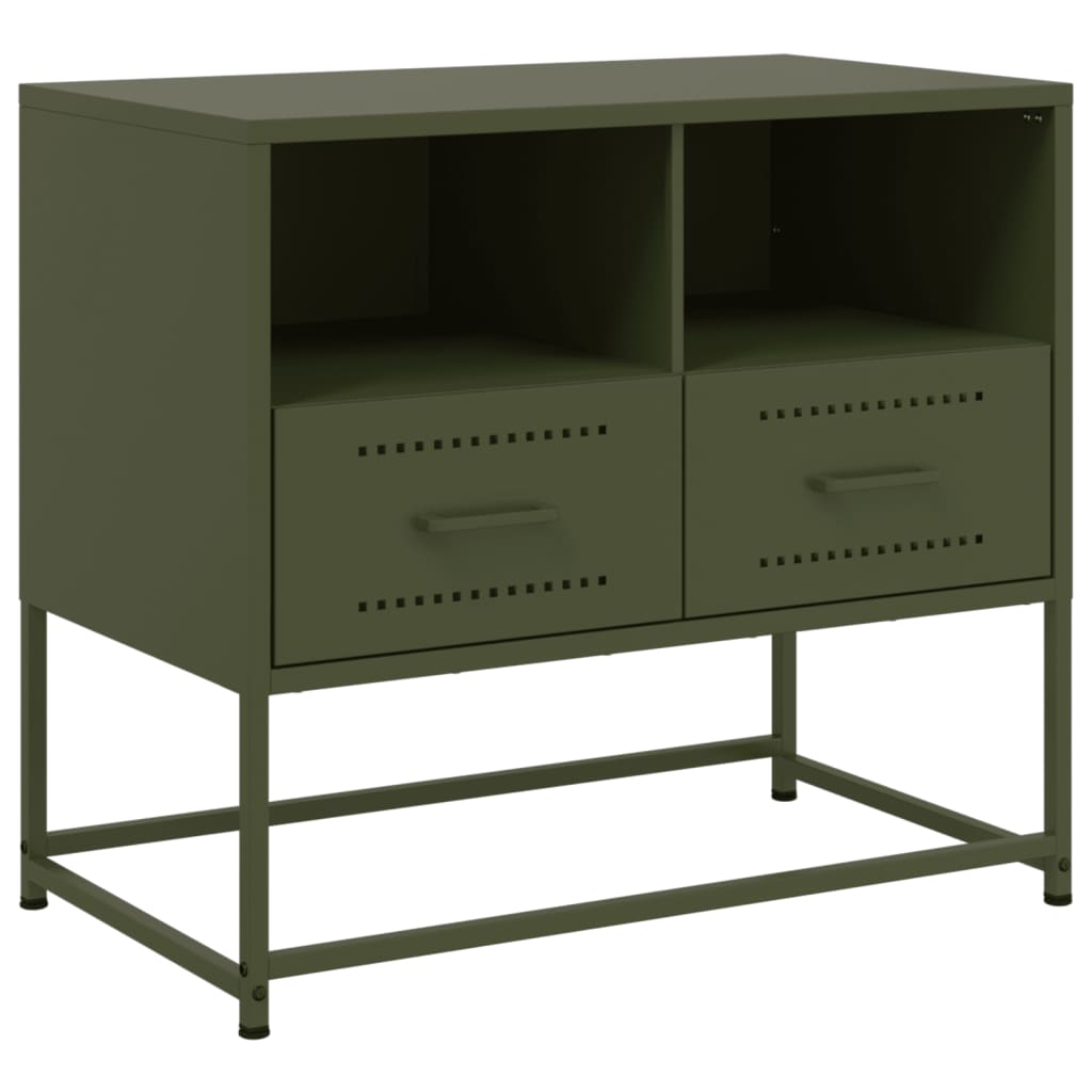 TV Cabinet Olive Green 68x39x60.5 cm Steel