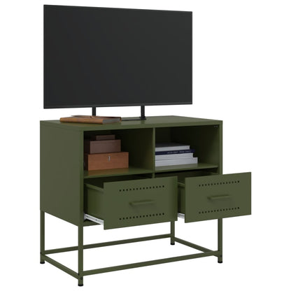 TV Cabinet Olive Green 68x39x60.5 cm Steel