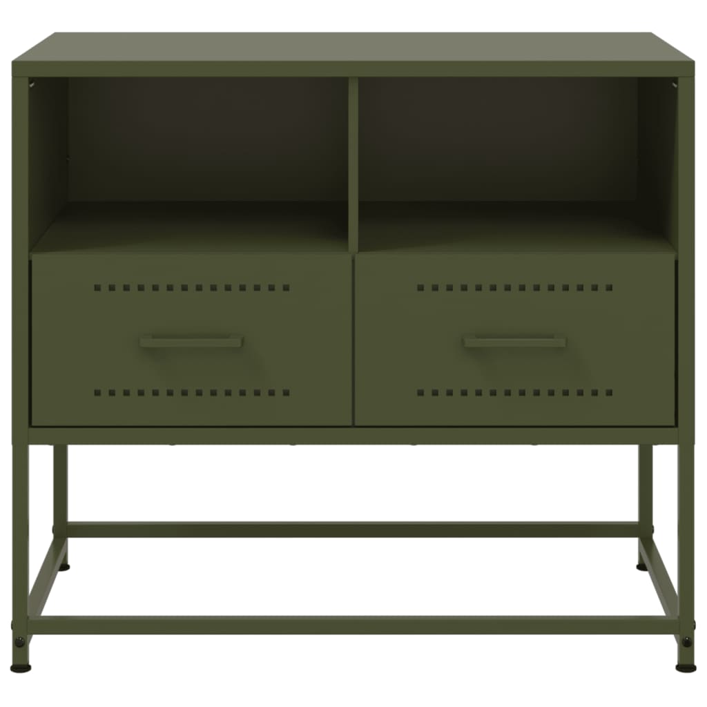 TV Cabinet Olive Green 68x39x60.5 cm Steel