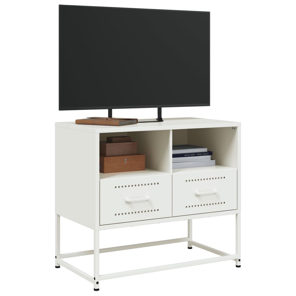 TV Cabinet White 68x39x60.5 cm Steel