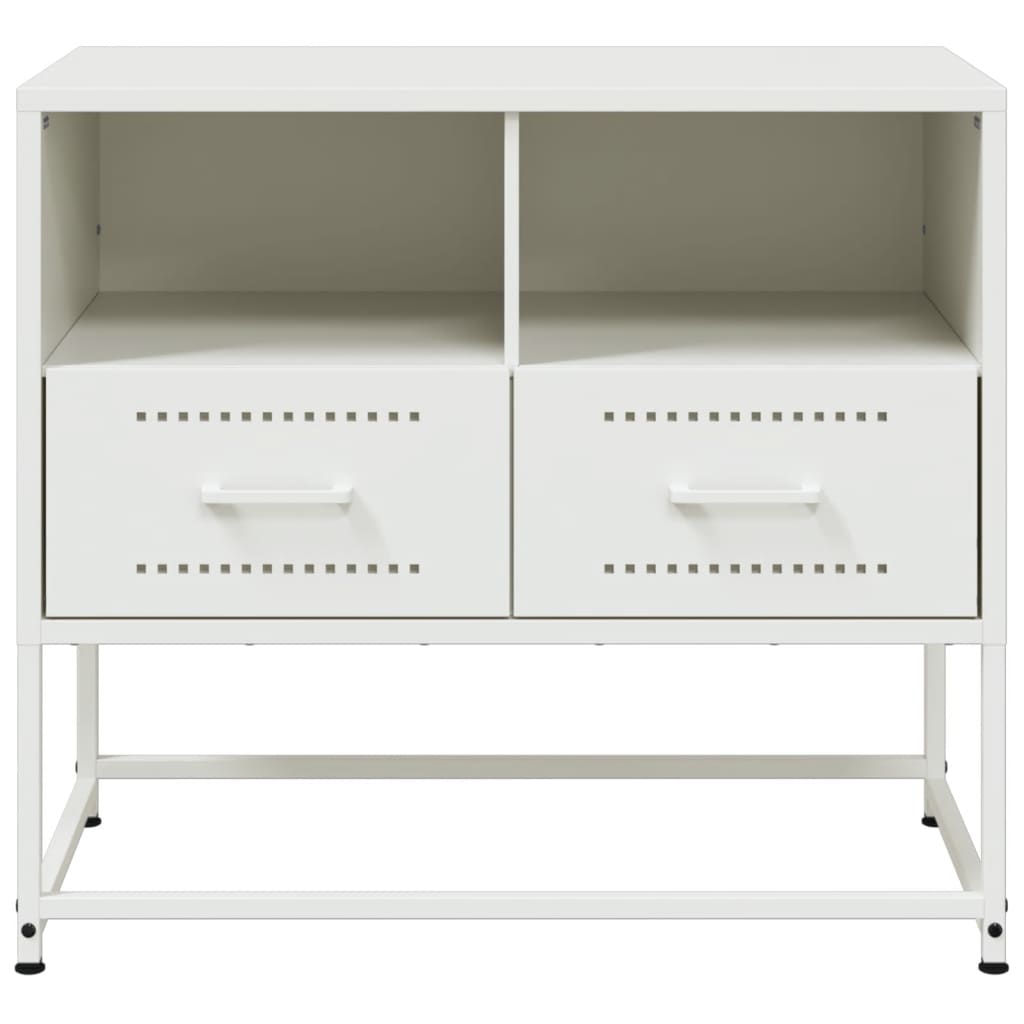 TV Cabinet White 68x39x60.5 cm Steel