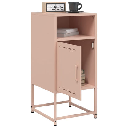 Bedside Cabinets 2 pcs Pink 36x39x78 cm Steel