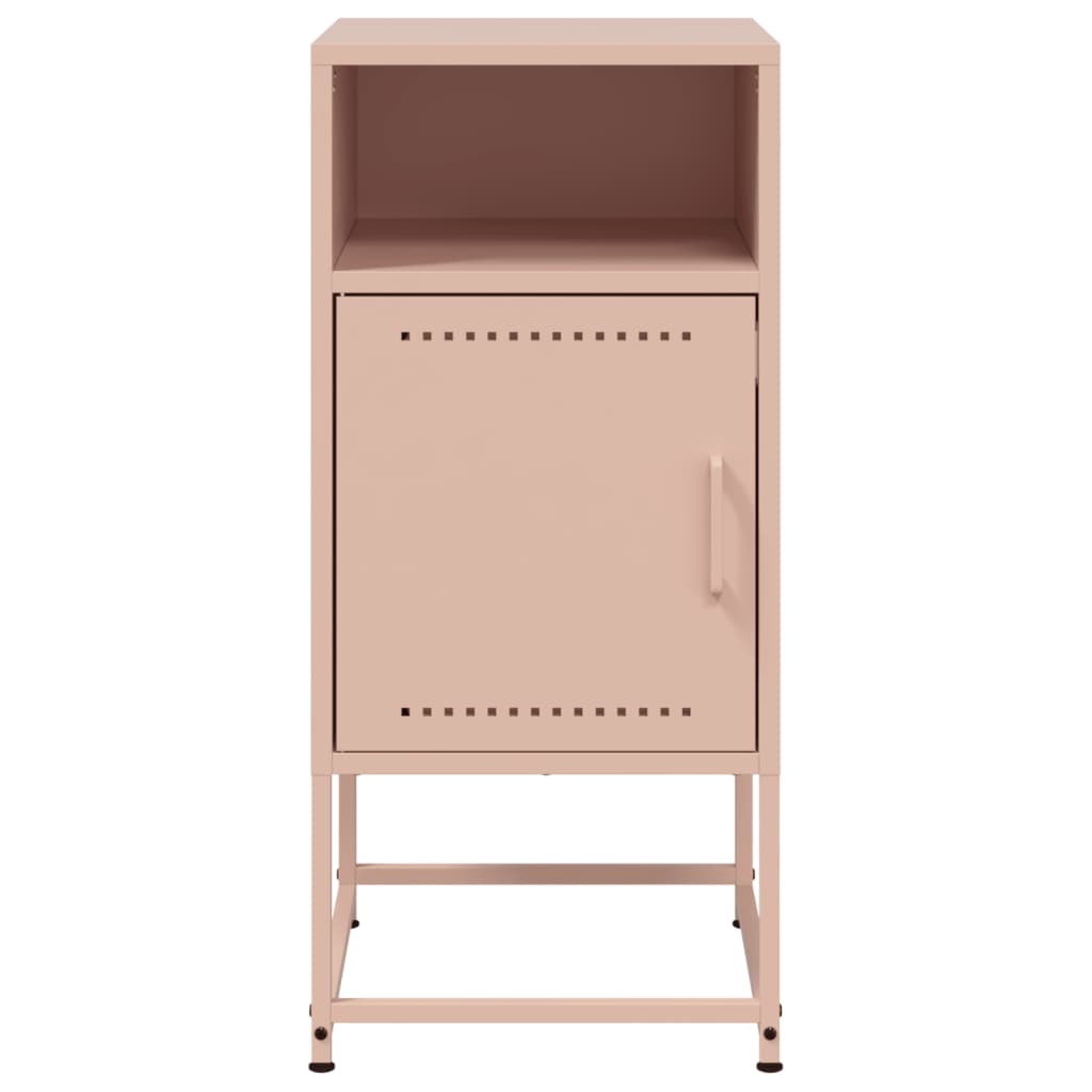 Bedside Cabinets 2 pcs Pink 36x39x78 cm Steel