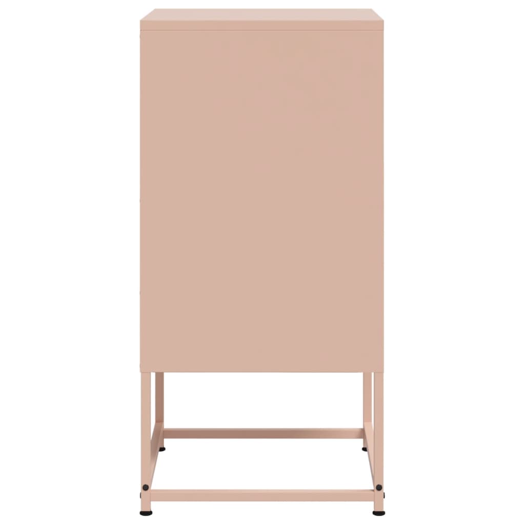 Bedside Cabinets 2 pcs Pink 36x39x78 cm Steel