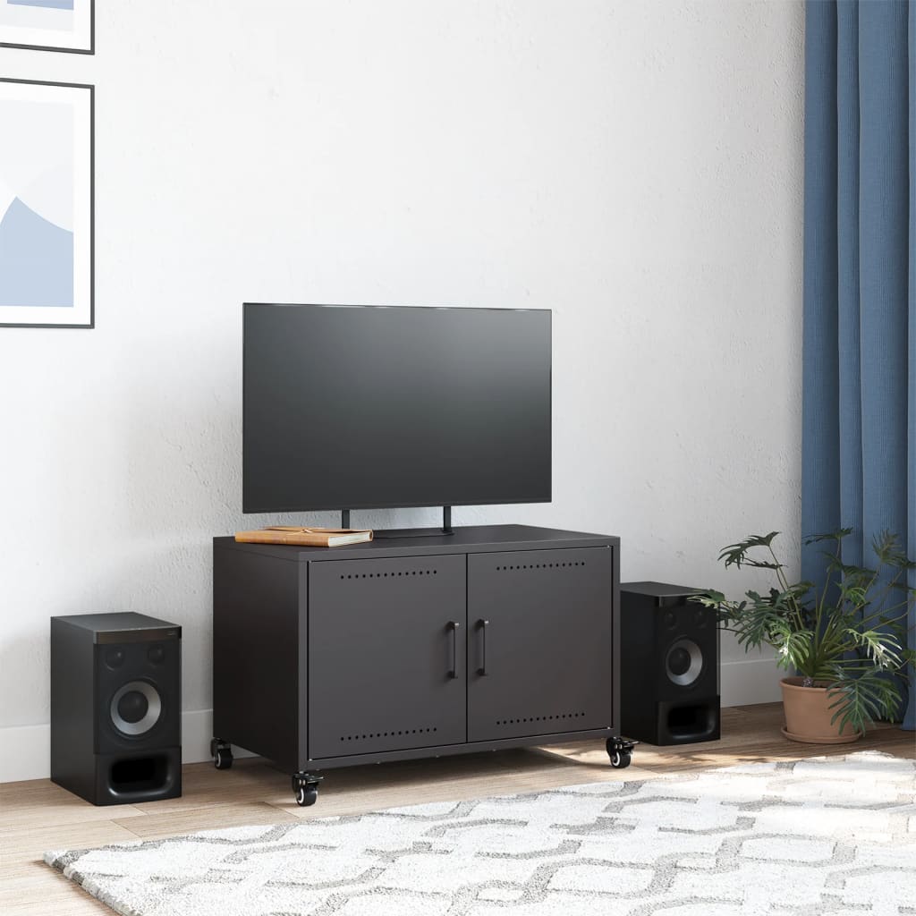 TV Cabinet Black 68x39x43.5 cm Cold-rolled Steel