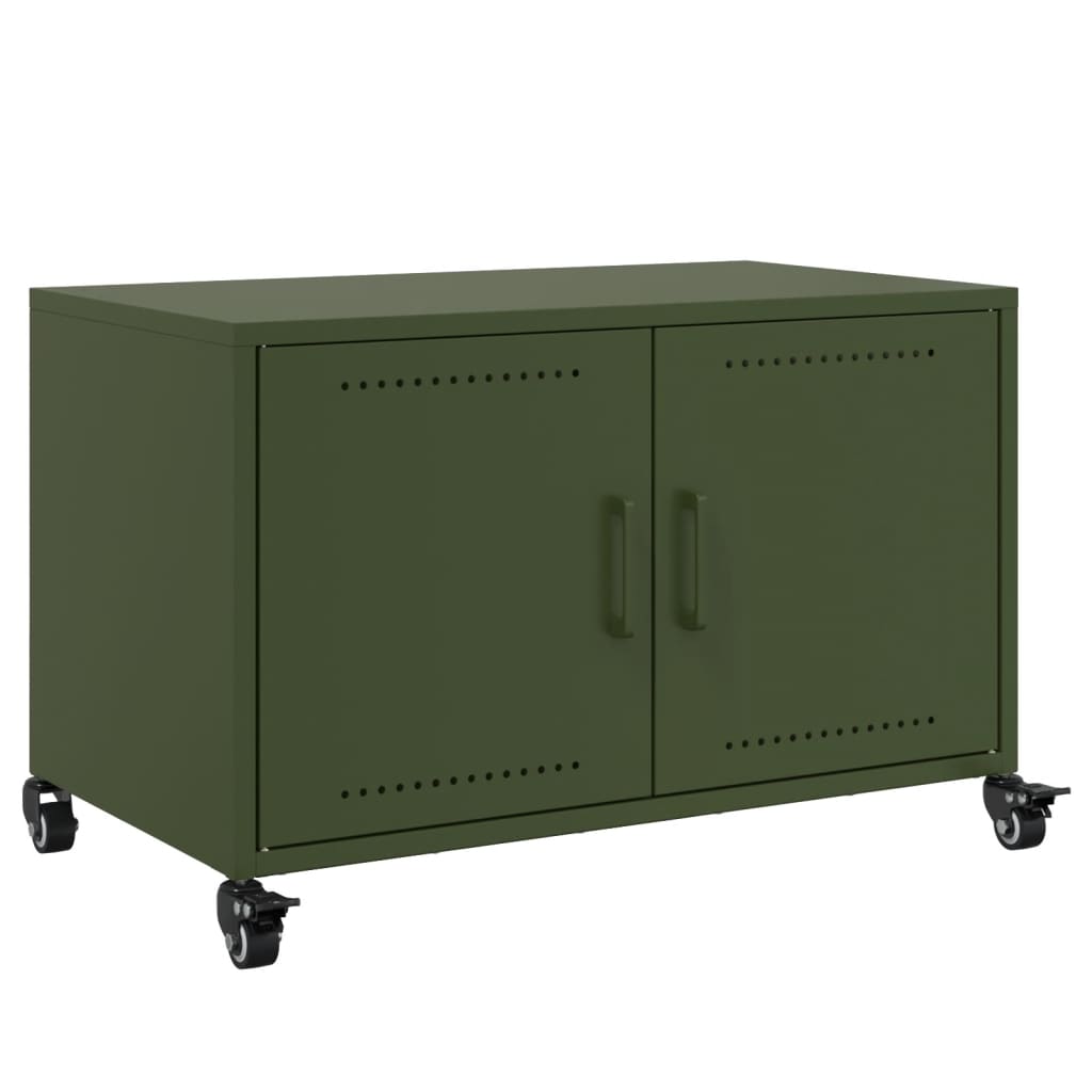 TV Cabinet Olive Green 68x39x43.5 cm Steel