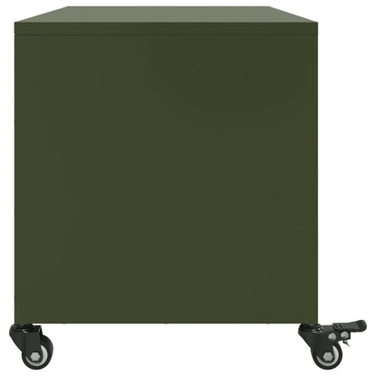 TV Cabinet Olive Green 68x39x43.5 cm Steel