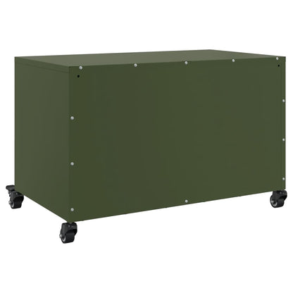 TV Cabinet Olive Green 68x39x43.5 cm Steel