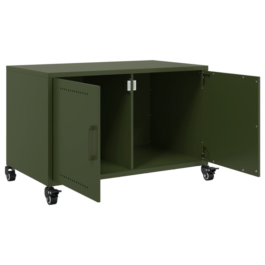 TV Cabinet Olive Green 68x39x43.5 cm Steel