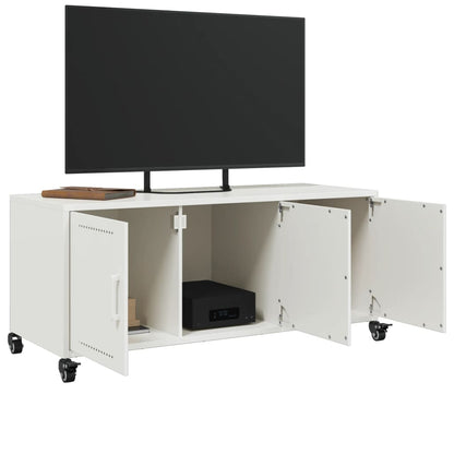 TV Cabinet White 100.5x39x43.5 cm Cold-rolled Steel