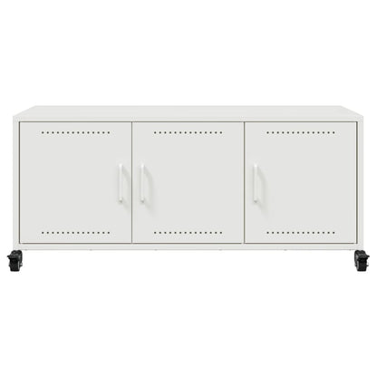 TV Cabinet White 100.5x39x43.5 cm Cold-rolled Steel