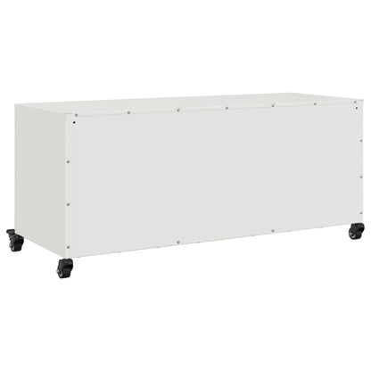 TV Cabinet White 100.5x39x43.5 cm Cold-rolled Steel