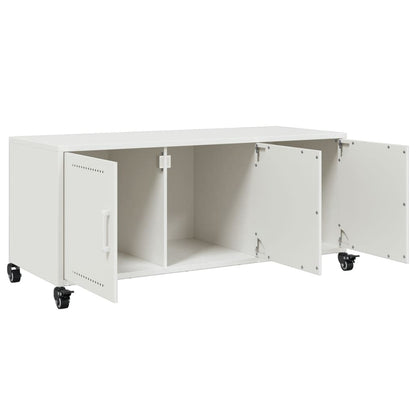 TV Cabinet White 100.5x39x43.5 cm Cold-rolled Steel