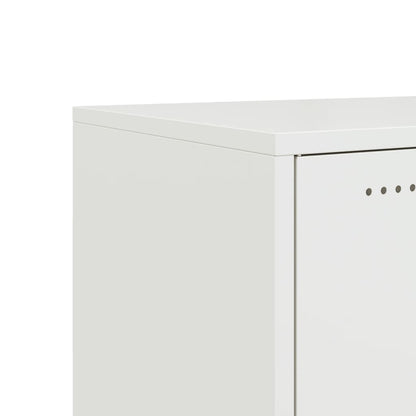 TV Cabinet White 100.5x39x43.5 cm Cold-rolled Steel