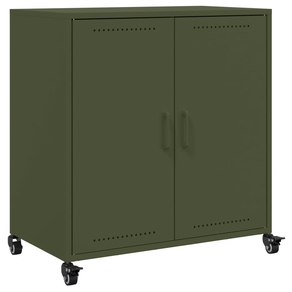 Sideboard Olive Green 68.5x39x72 cm Cold-rolled Steel