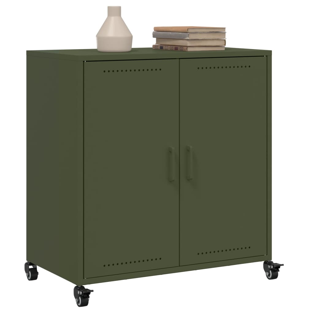 Sideboard Olive Green 68.5x39x72 cm Cold-rolled Steel