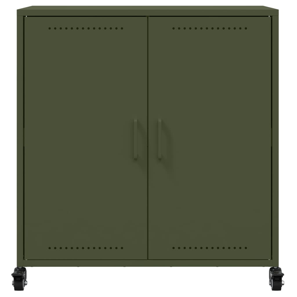 Sideboard Olive Green 68.5x39x72 cm Cold-rolled Steel