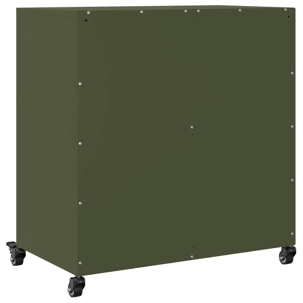 Sideboard Olive Green 68.5x39x72 cm Cold-rolled Steel