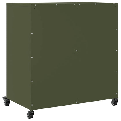 Sideboard Olive Green 68.5x39x72 cm Cold-rolled Steel