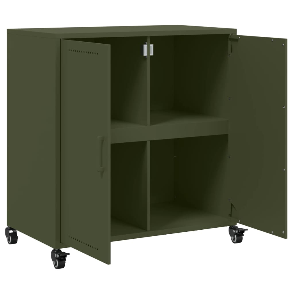 Sideboard Olive Green 68.5x39x72 cm Cold-rolled Steel