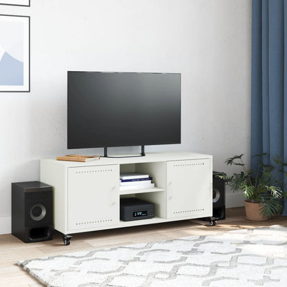 TV Cabinet White 100.5x39x43.5 cm Cold-rolled Steel